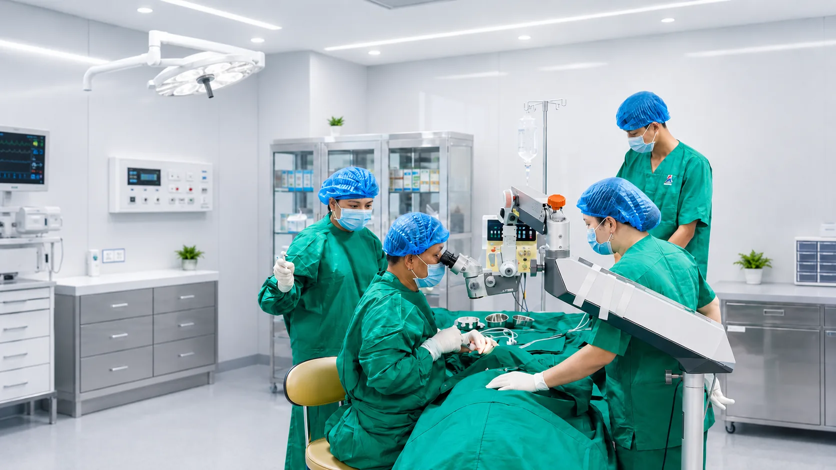 Bác sĩ chuyên khoa mắt tư vấn kết quả khám cho người bệnh
